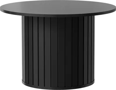 Produktbild von Selsey Zante - Couchtisch rund mit Säulenfuß, schwarz, 70 cm