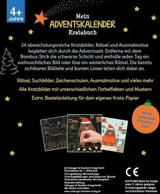 Produktbild von Mein Adventskalender-Kratzbuch