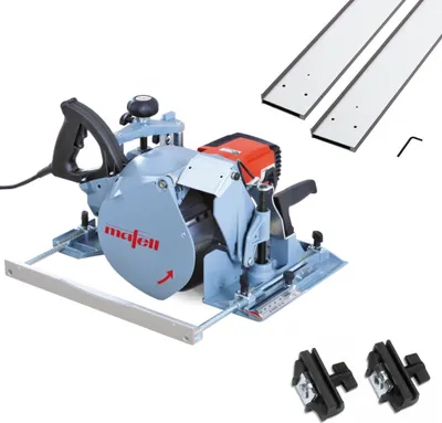 Produktbild von Mafell Kervenfraese ZK 115 Ec + Führungsschiene 3m, 2-teilig + Adapterpaar