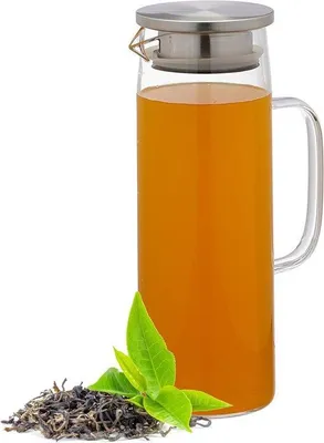 Immagine prodotto di Caraffa in vetro da 12 litri con coperchio e filtro, trasparente/argento