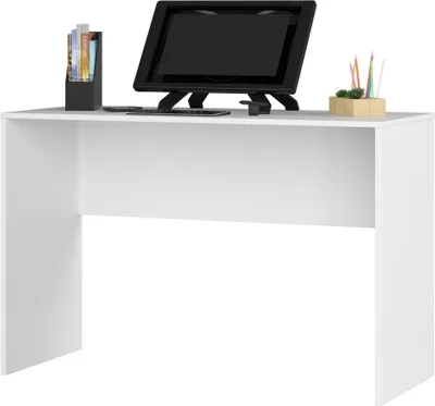 Obrázok produktu pre Rohový písací stôl, sada 120 cm, s komodou (1 zásuvka, 1 dvierka, 6 priehradiek), pracovný stôl