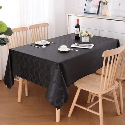 Produktbild von Unyqoos® Tischdecke 100 x 140 cm – rechteckig, Lotus-Effekt & wasserabweisend, fleckenbeständig, rutschfeste Rückseite, kratz-/reißfest, maschinenwaschbar