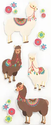 Produktbild von ROESSLER PAPIER Sticker , Lama