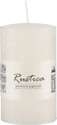 Produktbild von Rustikale durchgefärbte Kerze Champagner, 100 x 50 mm, Stumpenkerze, rußarm, tropffrei, RAL Kerzengüte Qualität