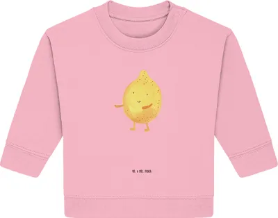 Produktbild von Mr. & Mrs. Panda Organic Baby Pullover Beste Freunde Zitrone 12. - 18. Monat - Baumwolle Pink - Geschenk, Lustige Sprüche, Fehlende Keywords, Bullover