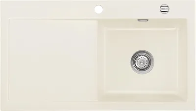 Produktbild von Flächenbündige Spüle MERA 90 F in JASMIN mit Becken rechts und Excenterbedienung