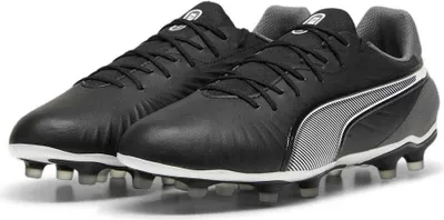 Produktbild von Puma Herren Fussballschuhe King Match FG/AG - 107863, Farbe:schwarz/weiß/steingrau, Herren Schuhe:46.5