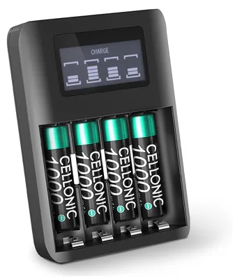 Produktbild von CELLONIC 4x Akku für Festnetz kompatibel mit Siemens Gigaset A415, C430 - (1000mAh, 1.2V) + Ladegerät