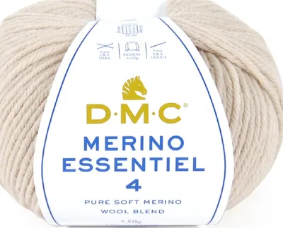 Image de DMC Merino Essentiel-4 – fil Aran haut de gamme composé à 50 % de Laine et à 50 % d'acrylique, 8149, (couleur 851)