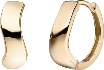 Produktbild von Creolen 925 Sterling Silber gold vergoldet Ohrringe