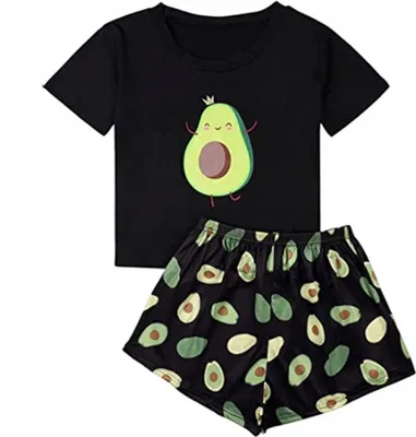 Produktbild von Damen-Pyjamas Valentinstagsgeschenk Für Ein Mädchen Zweiteilig Avocado S