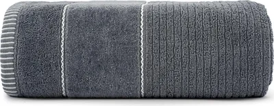 Imagen del producto de Toalla de 50x90 cm, color gris (470g), 100% algodón con felpa