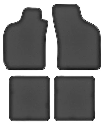 Productafbeelding van Velours automatten voor Fiat Palio 1996-2004 (sedan) – 4-delig, grafiet, op maat – Wielganizator DURBAN