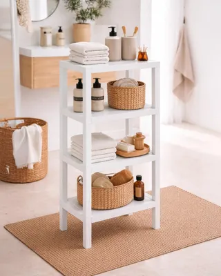 Immagine prodotto di Komodo Scaffale 38x29x100 quattro ripiani bianco