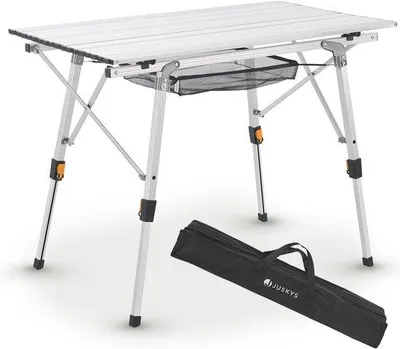 Obrázek produktu pro Hliníkový kempingový stůl – nastavitelný, lehký, odolný, pro outdoorové aktivity