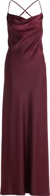 Produktbild von VM by Vera Mont Abendkleid Maxi figurumspielend ärmellos Wasserfall-Ausschnitt 154 cm Polyester