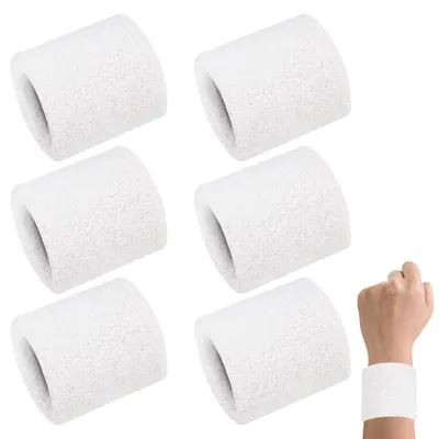 Productafbeelding van Zweetbandjes voor kinderen, elastische sportarmbanden, 6 stuks