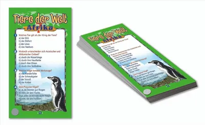 Produktbild von Quizfächer Tiere der Welt