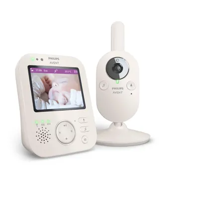 Produktbild von Philips AVENT Babyphone SCD891/26 Video-Babyphone Premium, IR, 300 m, 50 m, 300 m, FHSS, 2.4 GHz