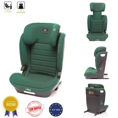 Obrázok produktu pre 4Baby | Detská Autosedačka - od 3 rokov - ISOFIX, i-Size, 15-36 kg, 105-150 cm, nastaviteľná opierka hlavy, inštalácia v smere jazdy - Zelená