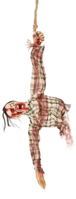 Zombie-Oberkörper zum Aufhängen, 92 cm, Halloween-Deko