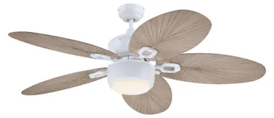 Image de Ventilateur de plafond avec éclairage et chainettes pour l'extérieur Oasis 132 cm