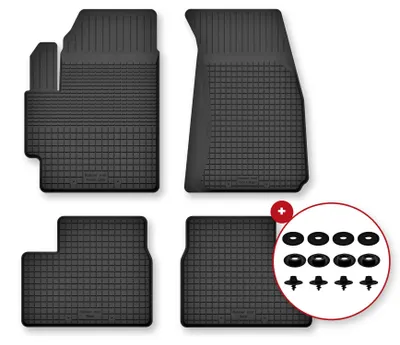 Zdjęcie produktu dla Dywaniki gumowe do Citroen C4 Cactus II 2018- (crossover) – 4 szt., czarne, dobierane – Wielganizator Semi-Universal