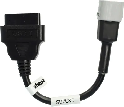 Produktbild von vhbw OBD Adapter 6 Pin auf OBD2 16Pin kompatibel mit Suzuki AN 400 (2003 - 2019), AN 650 (2002 - 2019), DL 650 V (2004 - 2019) Motorrad - 10 cm