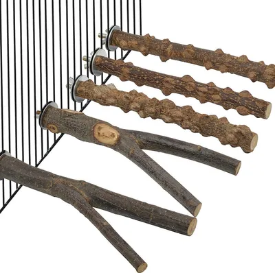 Produktbild von Heikoeco® 5-teiliges Set natürlicher Holz-Vogelhabitaten für Tigerhautpapageien