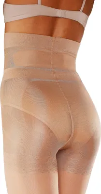 Produktbild von LASCANA Feinstrumpfhose Bauchweg Figurformende Stützstrumpfhose transparent 2 -teilig natur Größe S