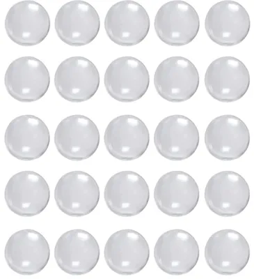 Silikonpuffer transparent 7 mm, 1,5 mm dick, 25 Stück