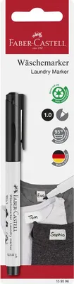 Produktbild von Wäschemarker - 5 mm schwarz Blisterkarte. Packung mit 5 Stück