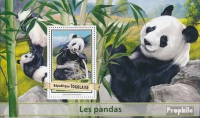 Produktbild von Briefmarken Togo 2017 Mi Block 1404 (kompl. Ausgabe) postfrisch Pandas