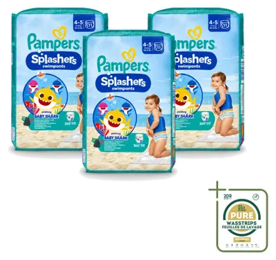 Productafbeelding van 3 x Pampers Splashers zwemluiers - maat 4 (9-15 kg) - voordeelverpakking - 3 stuks