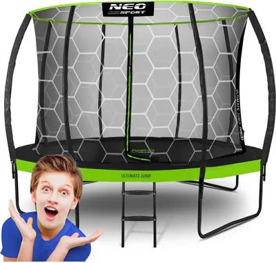 Produktbild von Trampolin für den Garten, 374 cm mit Innenschutznetz von Neo-Sport