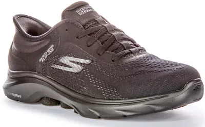 Produktbild von Skechers Go Walk 7 Val Freihändige SlipIns Fersenpolster DamenVegane Sneaker in Schwarz Schwarz – undefined / Schwarz Schwarz