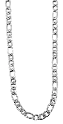 Produktbild von Akzent Edelstahl Uni Figarokette, Länge: 50 cm / Stärke: 4 mm