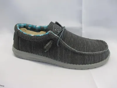 Zdjęcie produktu dla Hey Dude Wally Sox męskie, sneaker, wsuwane, tekstylne, szare, buty letnie - buty męskie sneaker / sznurowane, szare