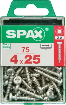 Produktbild von Spax Universalschrauben 4.0 x 25 mm TX 20 - 75 Stk.