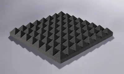 Produktbild von Akupur Schaumstoffpyramidenplatte anthrazit 40 x 40 cm, 70 mm hoch