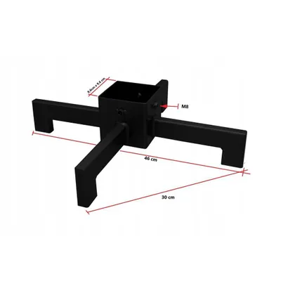 Image de Support en métal pour arbre de Noël Support pour arbre de Noël Noël Loft 30cm Or