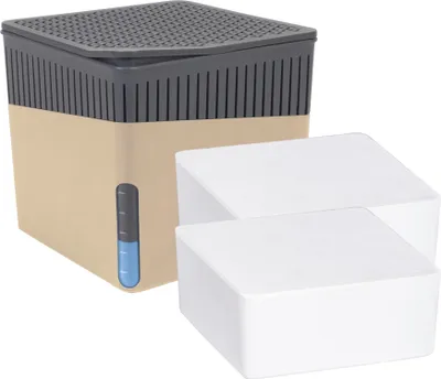 Produktbild von WENKO Raumentfeuchter Mod. Cube Beige 2 x 500 g, für Räume bis ca. 40 m³
