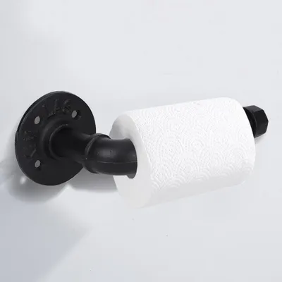 Produktbild von Badezimmer Wasserrohr Wand montiert Rack Toilettenpapierhalter Tissue Storage Regal