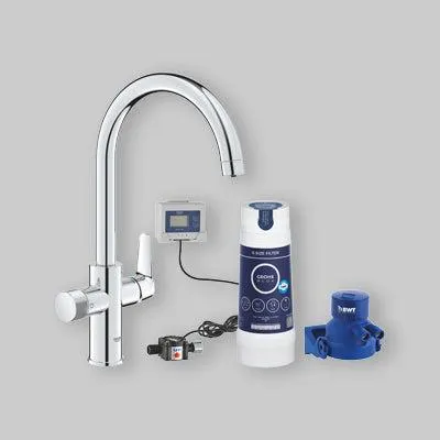 Immagine prodotto di Miscelatore Con Sistema Di Filtrazione Acqua "Blue Pure Baucurve" Starter Kit