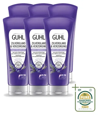 Productafbeelding van 6 x Guhl Zilverglans & Verzorgingsmasker tegen geelheid - 200 ml - Voordeelverpakking - 6 stuks