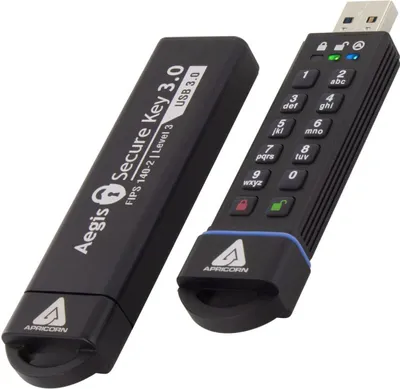 Zdjęcie produktu dla Apricorn ASK3, 16 GB, USB Typu-A, 3.2 Gen 2 (3.1 Gen 2), 195 MB/s, Pokrywka, Czarny
