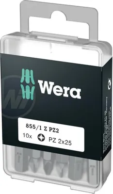 Image de Embout PZ1 - 25mm, WERA - 10 pièces / blister / pack 1 pièce