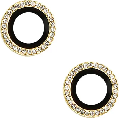 Image de Bouclier de lentille en verre Verre de la caméra compatible avec l'iPhone 16 Plus Gold Diamond