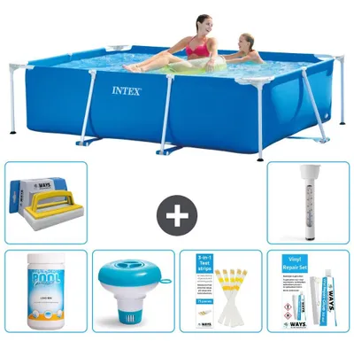 Produktbild von Rechteckiger Frame Pool - 220x150x60 cm - 7-teilig S21247