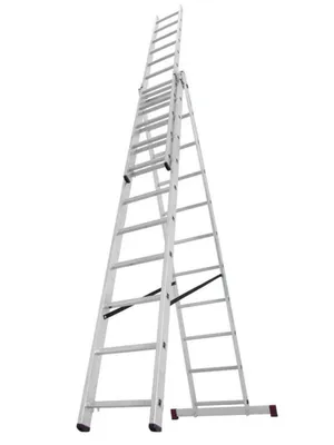 Zdjęcie produktu dla Drabina wielofunkcyjna KRAUSE CORDA 3x11 szczebli 30429 wys. robocza 7,30 m